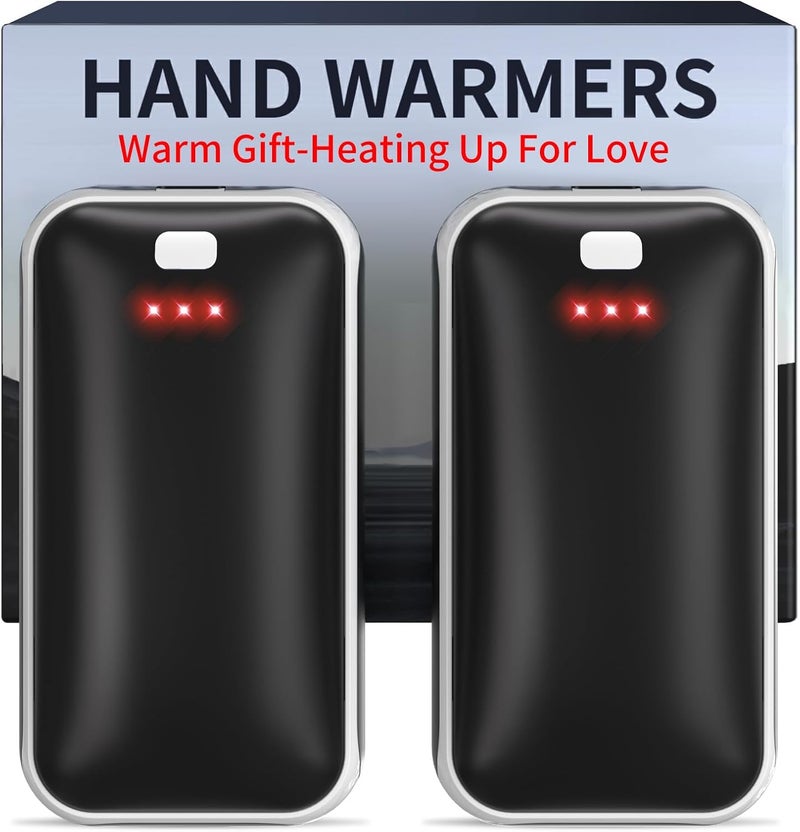 Lerat Hand Warmers Rechargeable, 2 Pack Electric Hand Warmer, Reusable Portable Pocket Heater USB Handwarmers, Gifts for Men, Women, Indoor, Outdoor, Hiking, Skiing, Camping, Hunting Accessories - Image 1